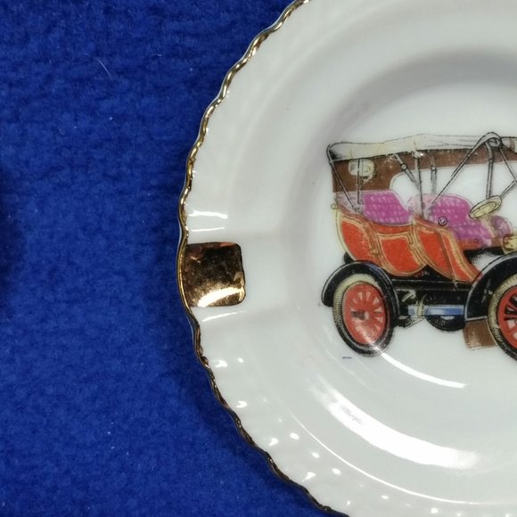 Model T Ashtray Set Vintage Car Ashtray Made In Japan Father's Day Gift Man Cave - Picture 7 of 10